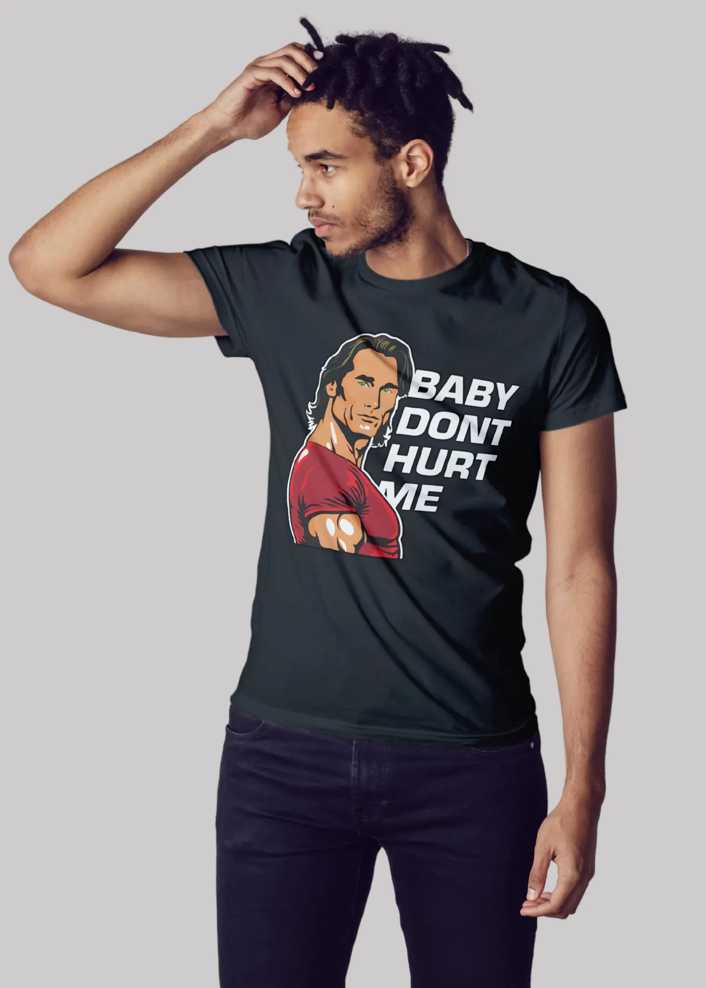 Baby don't hurt me Premium Cotton Unisex T-shirt On Sale