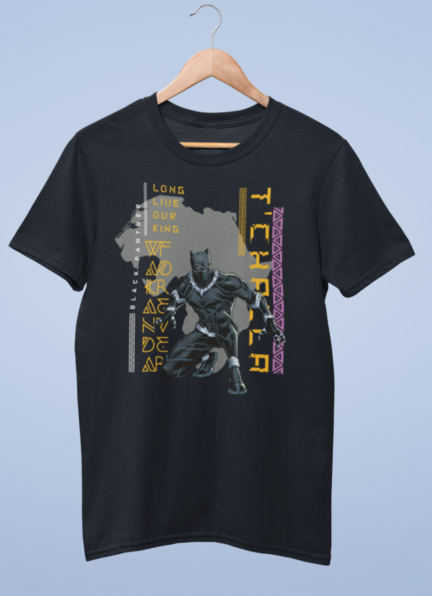 Black panther premium cotton half sleeve unisex t shirts - Image 4