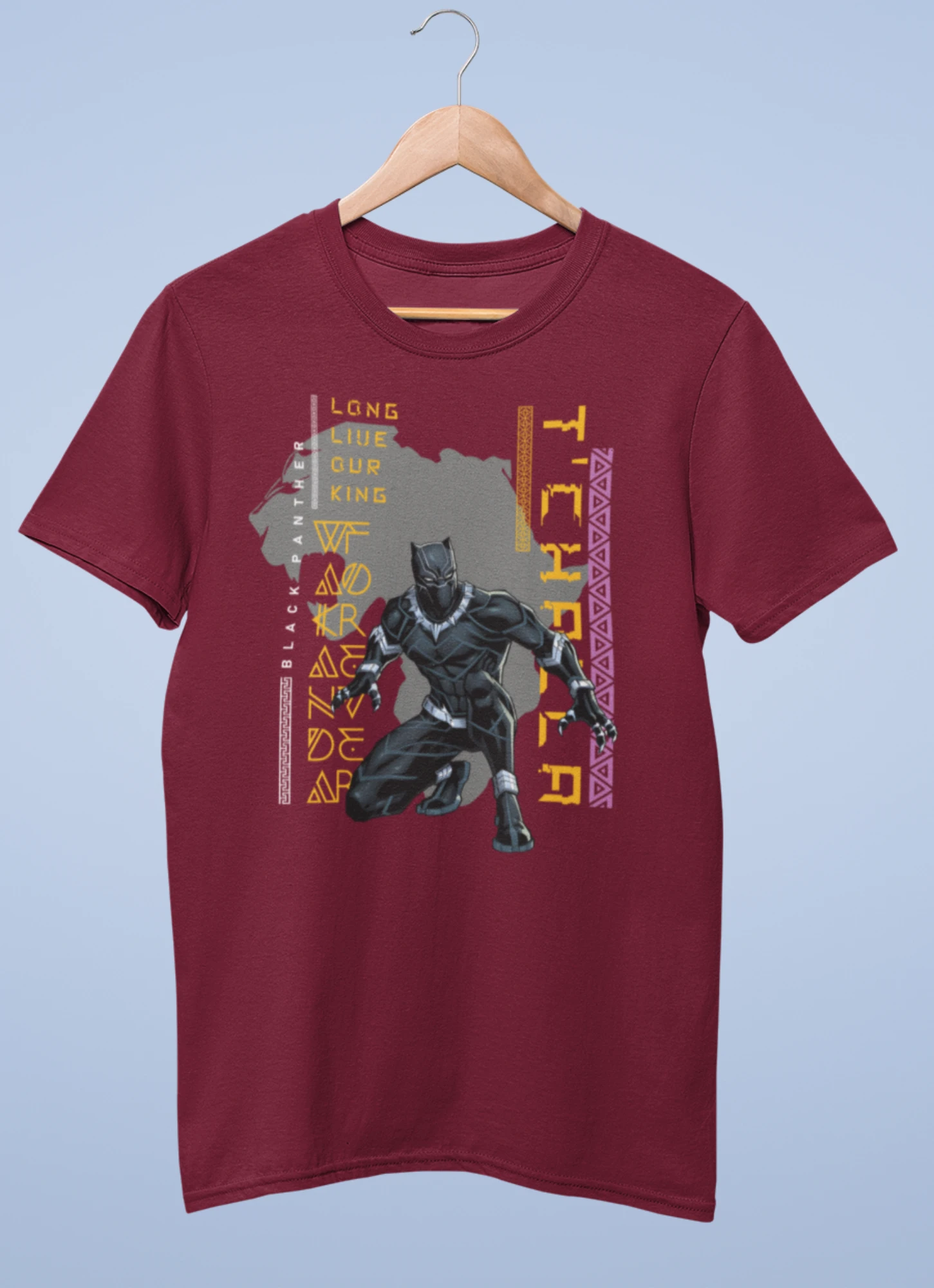 Black panther premium cotton half sleeve unisex t shirts - Image 2