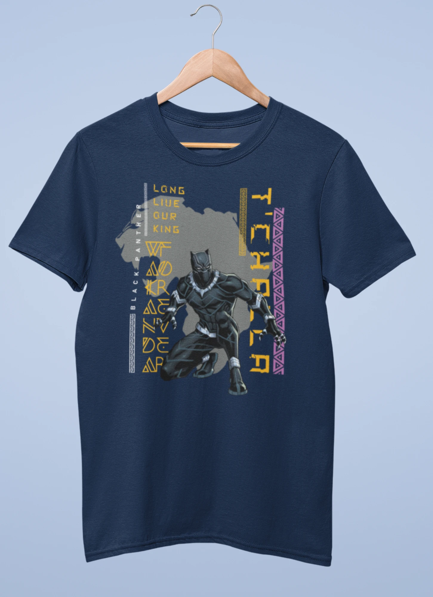 Black panther premium cotton half sleeve unisex t shirts - Image 5