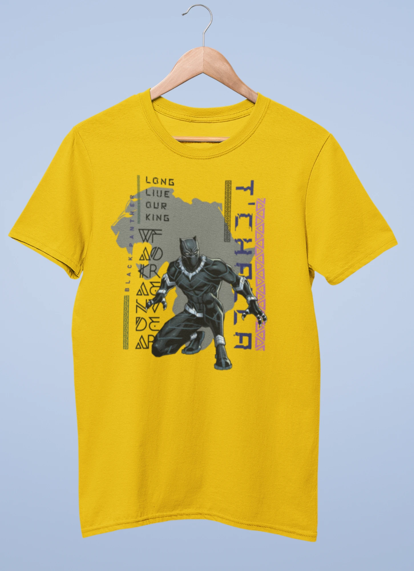 Black panther premium cotton half sleeve unisex t shirts - Image 8