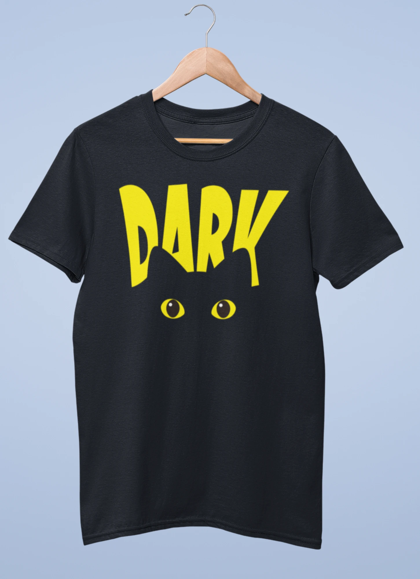 Dark cat premium cotton half sleeve unisex t shirts - Image 2