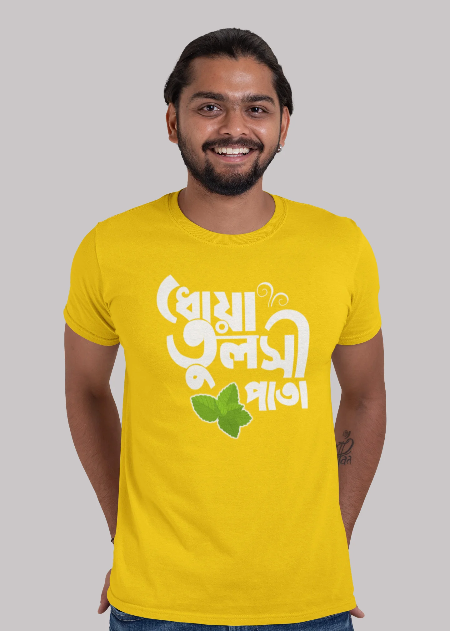 Dhoa tulsi pata premium cotton unisex tshirt - Image 8