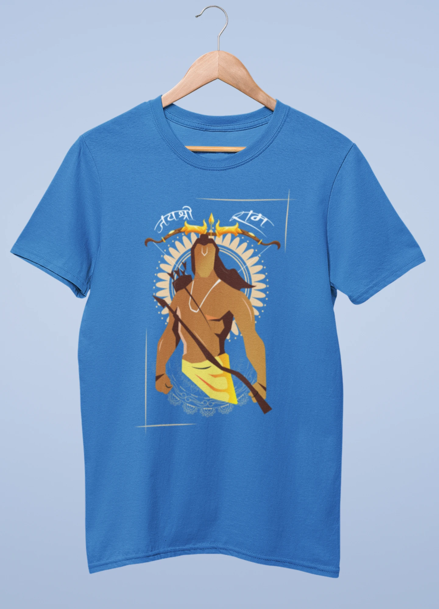 Jai Shri Ram premium cotton half sleeve unisex t shirts - Image 2