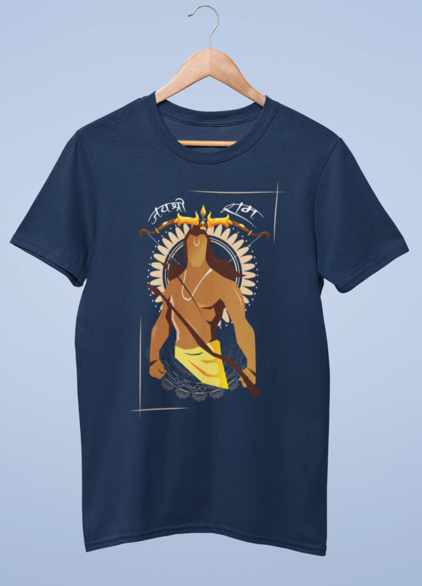Jai Shri Ram premium cotton half sleeve unisex t shirts - Image 4