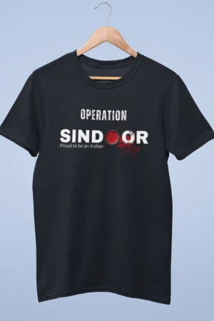 Operation Sindoor printed premium unisex half sleeve t-shirt